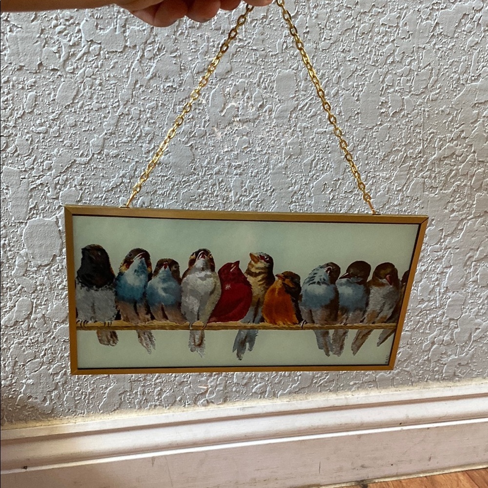 Charming Multicolor Bird Art Hanging